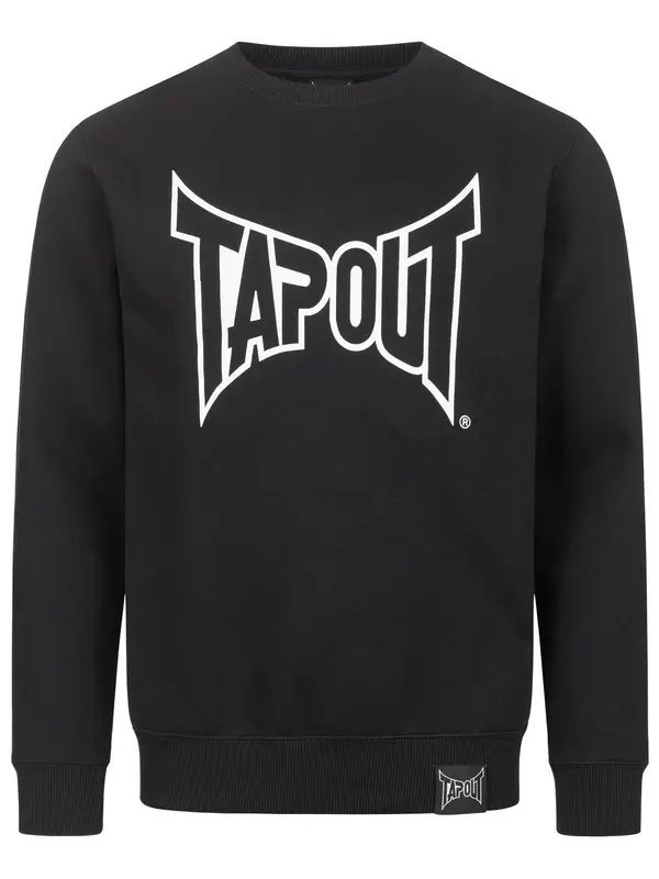 Tapout Tapout Sweater majica 'Marfa'  crna / bijela