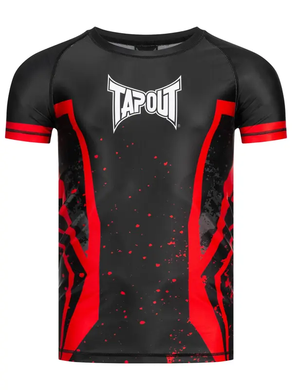 Tapout Tapout Tehnička sportska majica 'Kendall'  narančasto crvena / crna / bijela