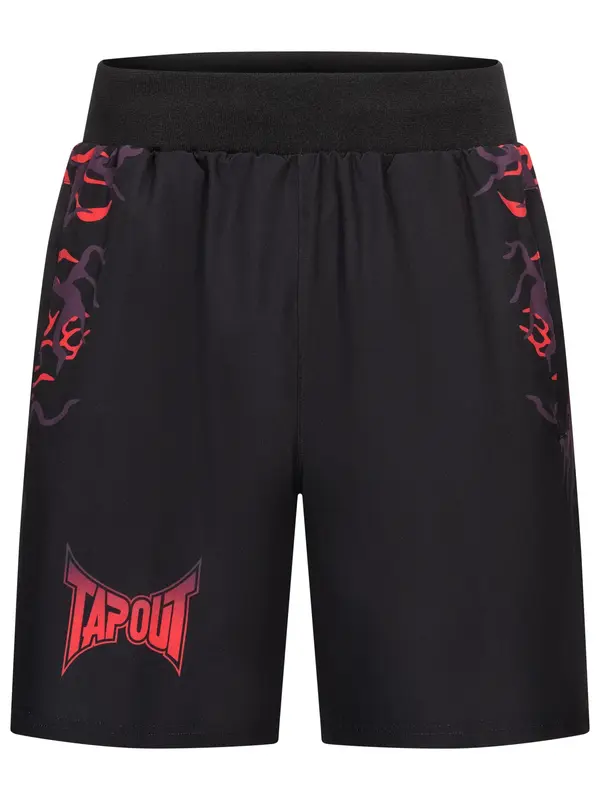Tapout Tapout Tehničke hlače  ljubičasta / crvena / crna