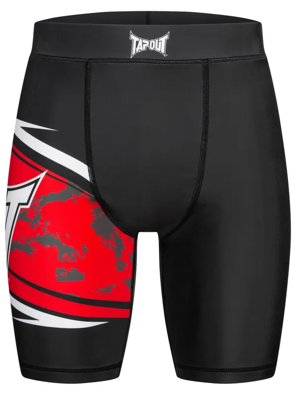 Tapout Tapout Tehničke hlače 'Rendall'  crvena / crna / bijela