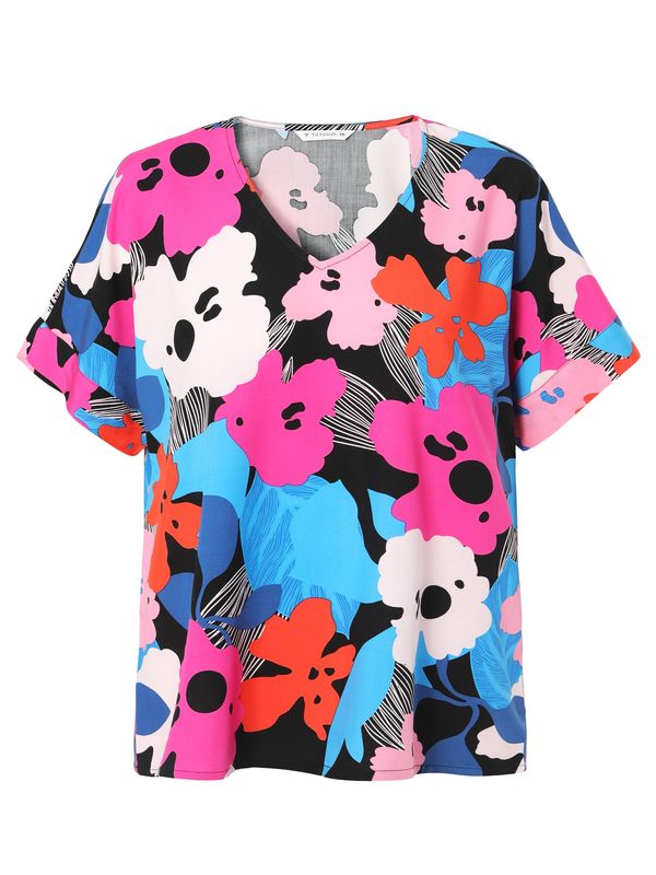 TATUUM TATUUM Bluza 'LAMANKO'  plava / roza / crvena / crna