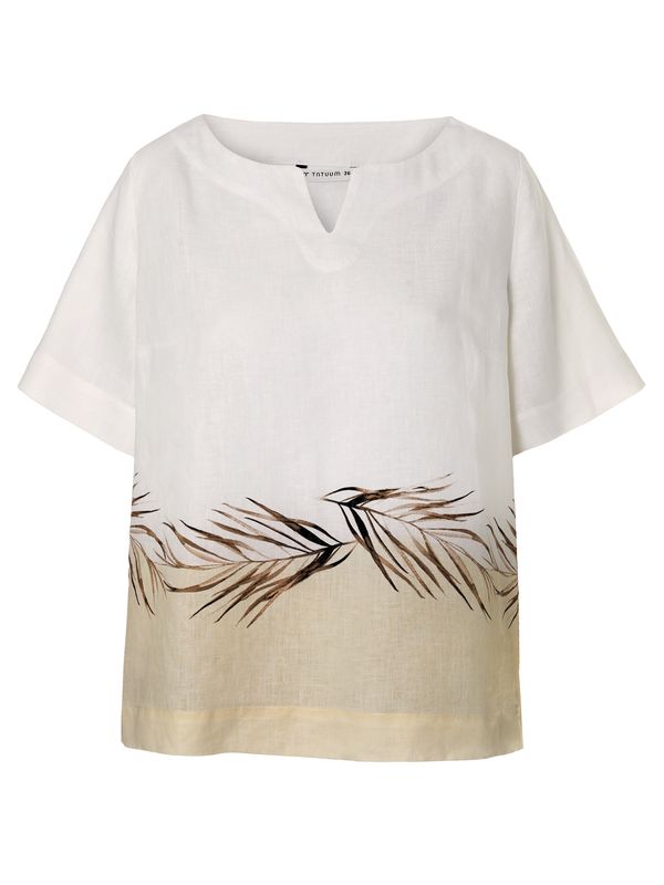 TATUUM TATUUM Bluza 'Matyldana'  smeđa / pastelno žuta / bijela