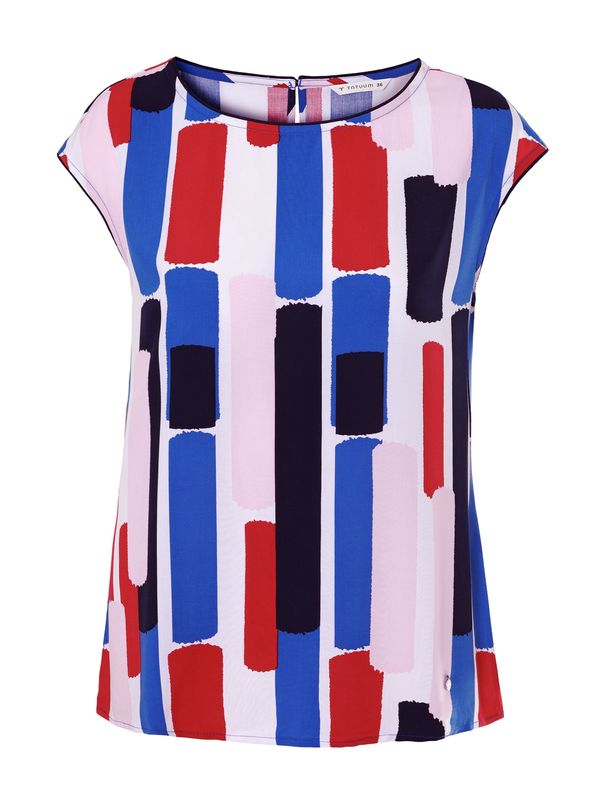 TATUUM TATUUM Bluza 'Mipla'  mornarsko plava / tamno plava / roza / vatreno crvena