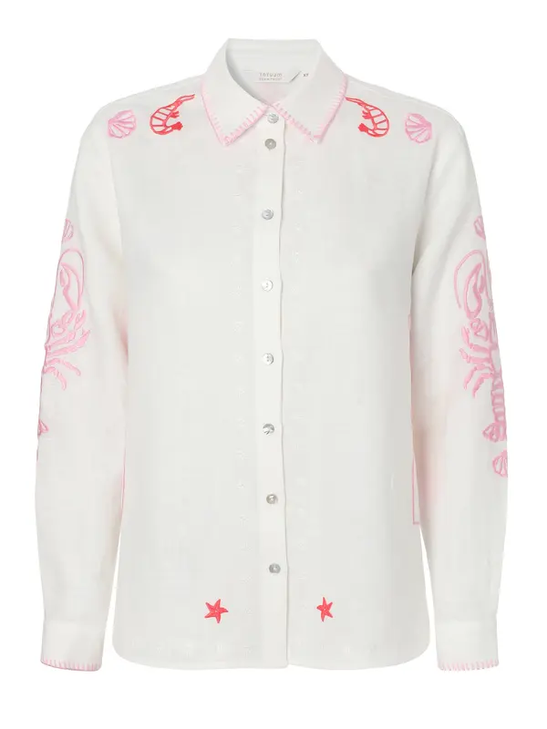 TATUUM TATUUM Bluza 'Salou 1'  roza / crvena / prljavo bijela