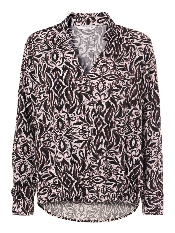 TATUUM TATUUM Bluza 'SASENAK 2'  bež / smeđa / crna