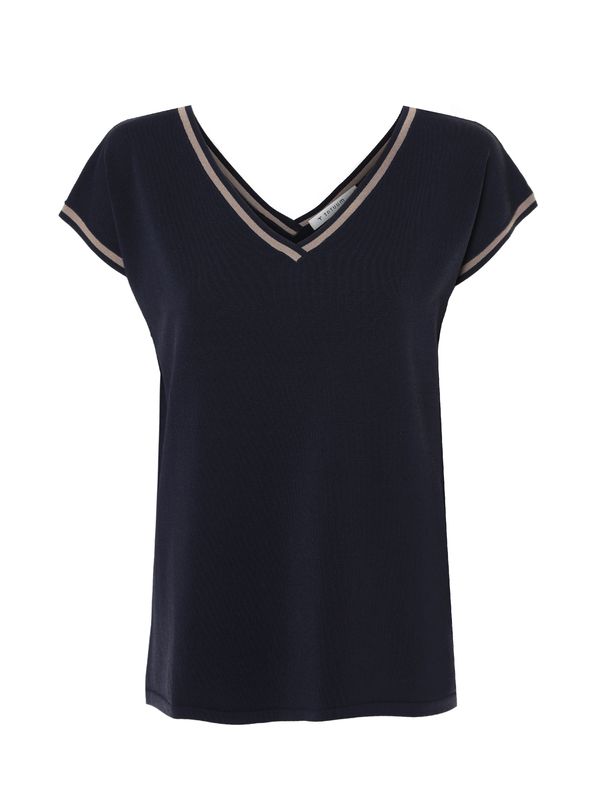 TATUUM TATUUM Bluza 'SORA'  bež / mornarsko plava