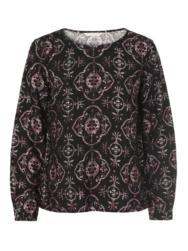 TATUUM TATUUM Bluza 'TRIKA'  zelena / ljubičasta / roza / crna