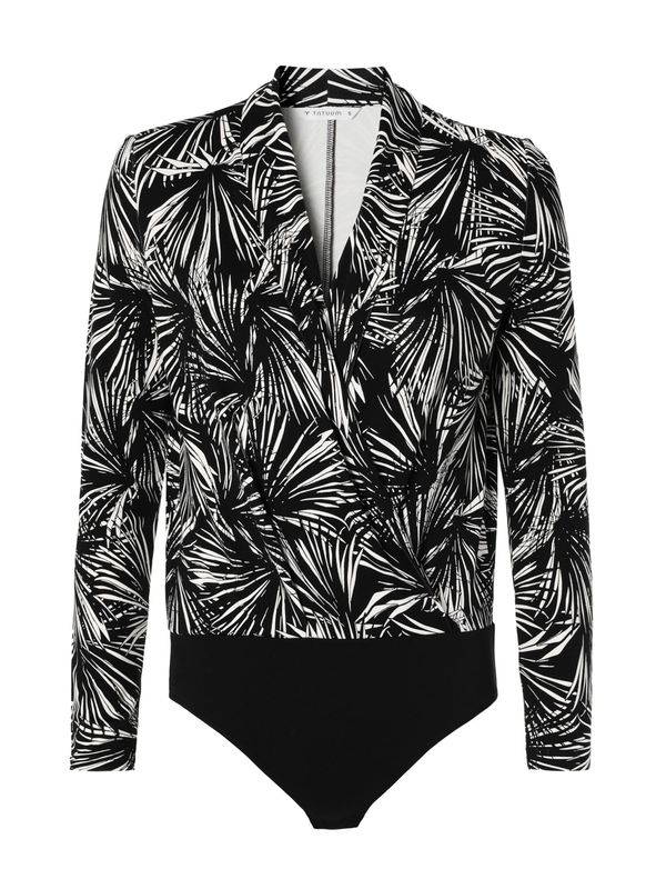 TATUUM TATUUM Bodi majica 'AGATHA'  crna / bijela