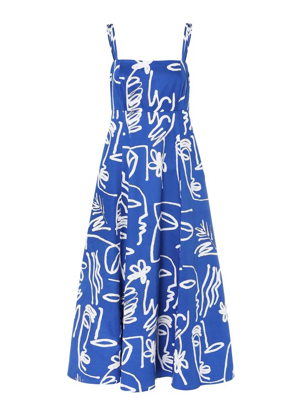 TATUUM TATUUM Haljina 'MALFINA'  plava / bijela