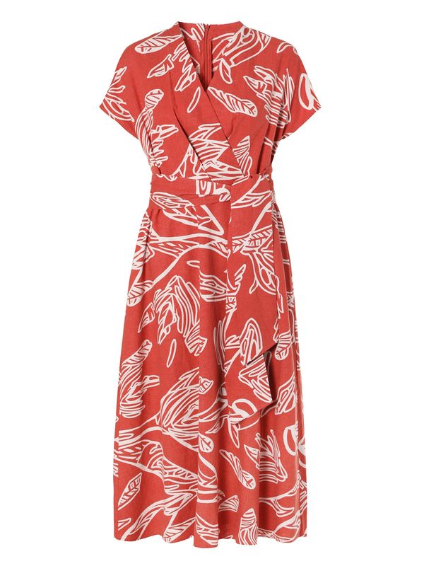 TATUUM TATUUM Haljina 'Nessa'  svijetlobež / svijetlocrvena