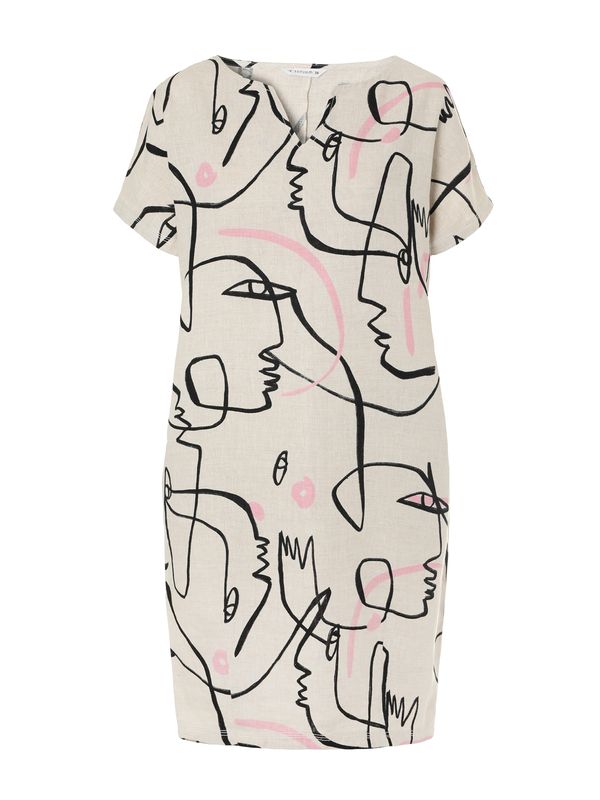 TATUUM TATUUM Haljina 'OWERITA 2'  bež / roza / crna