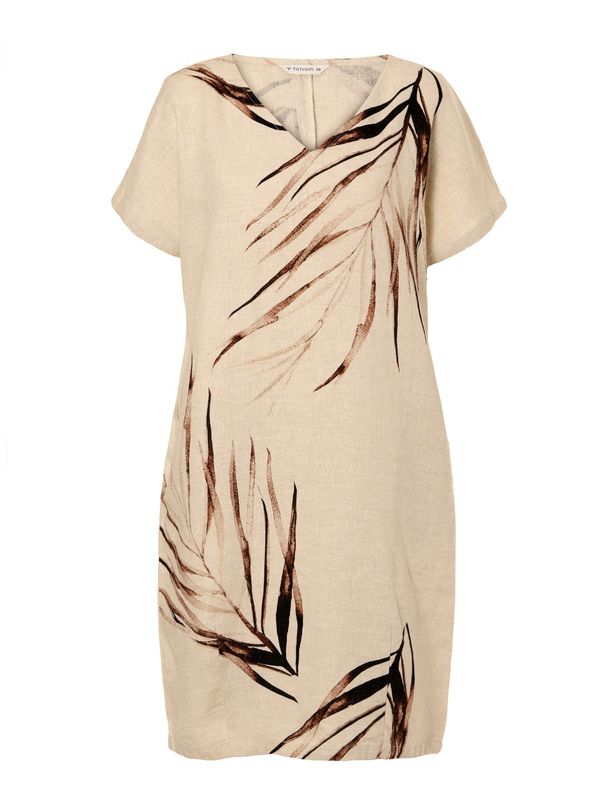 TATUUM TATUUM Haljina 'OWERTI'  bež melange / smeđa