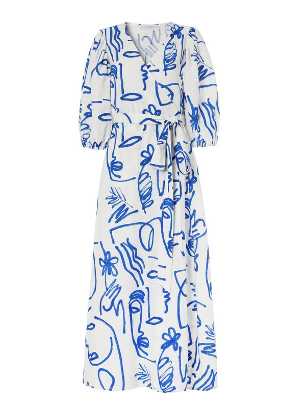 TATUUM TATUUM Haljina 'POLIKA'  plava / prljavo bijela