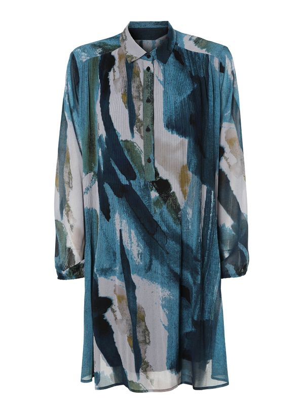 TATUUM TATUUM Košulja haljina ' ENNIS'  bež / mornarsko plava / kaki