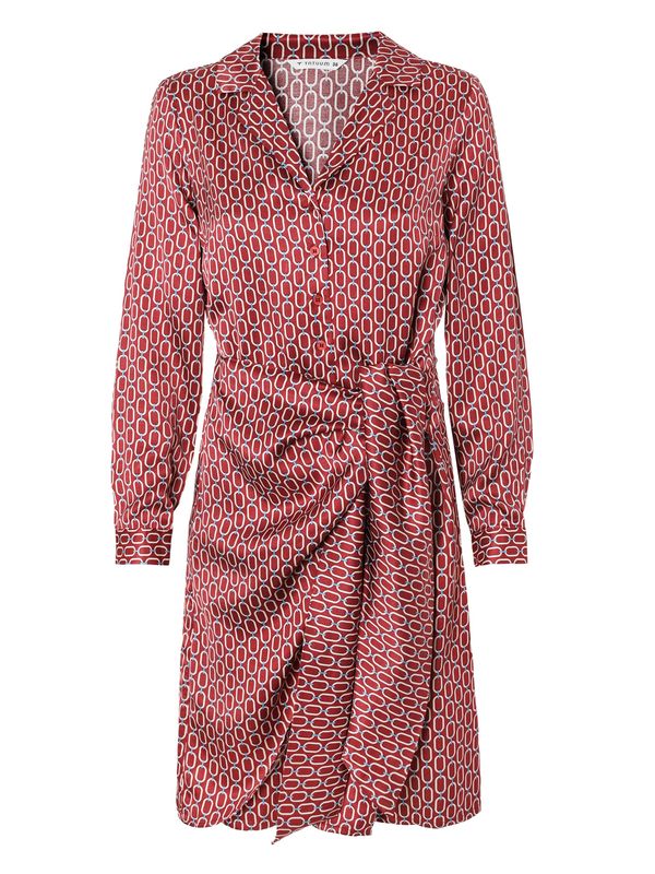 TATUUM TATUUM Košulja haljina ' ZAMORA '  plava / tamno crvena / bijela