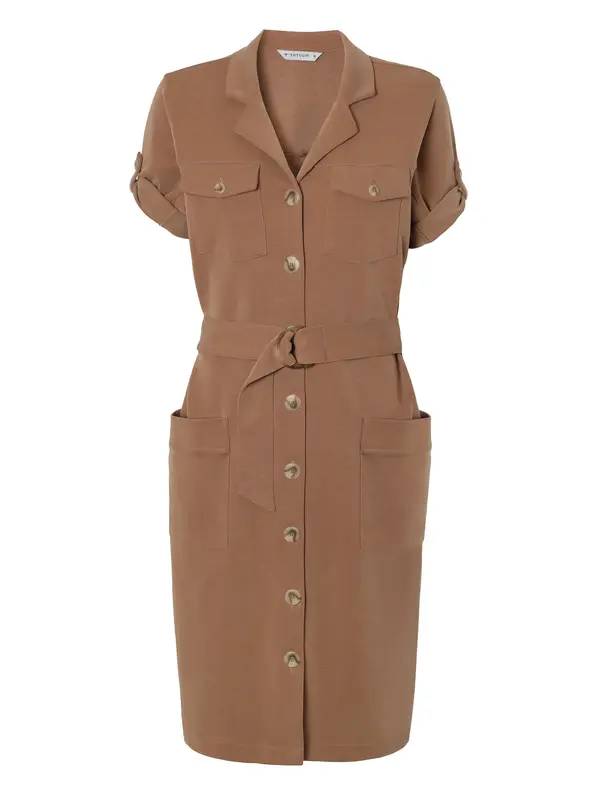 TATUUM TATUUM Košulja haljina 'Zoe'  svijetlosmeđa