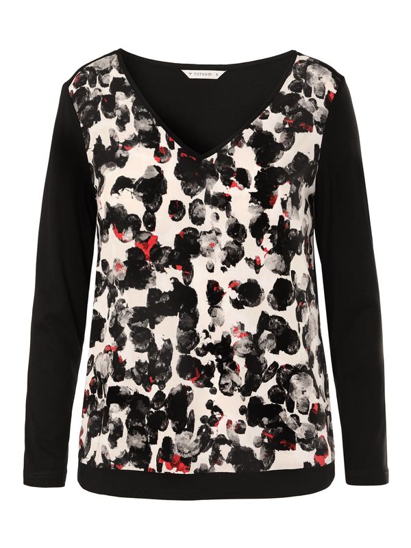 TATUUM TATUUM Majica 'DANEKA'  ecru/prljavo bijela / smeđa melange / crna