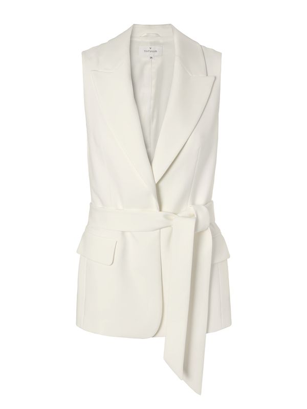 TATUUM TATUUM Prsluk od odijela 'Lamkina'  boja slonovače