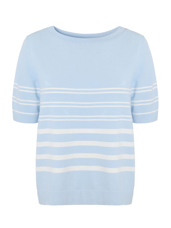 TATUUM TATUUM Pulover 'Ezra'  svijetloplava / bijela