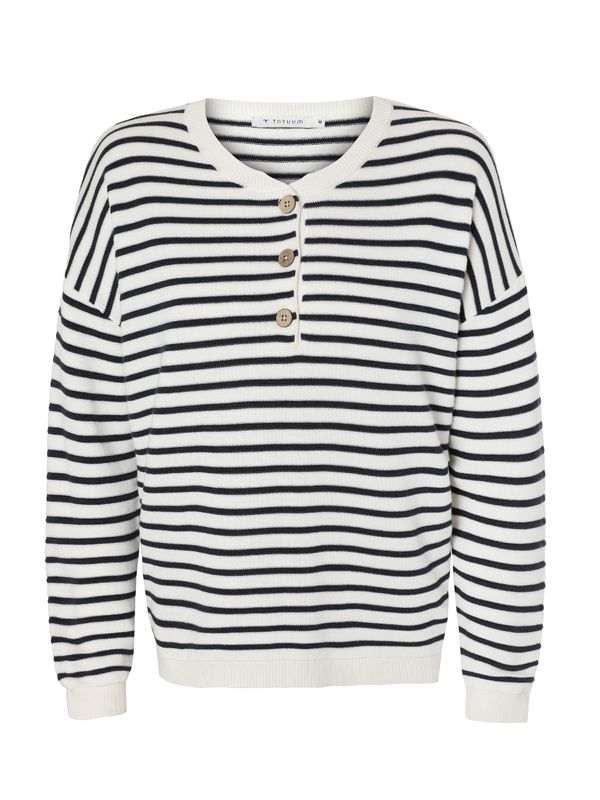 TATUUM TATUUM Pulover 'FANNY 1'  tamno plava / prljavo bijela