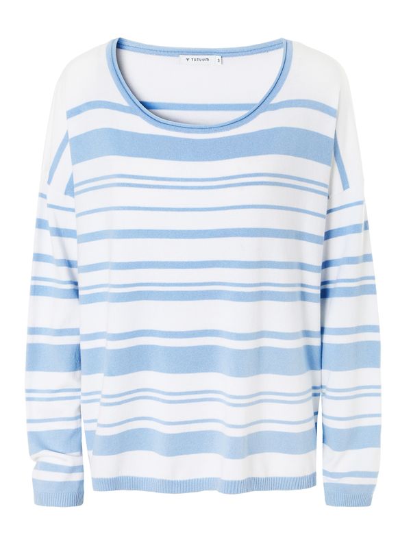TATUUM TATUUM Pulover 'Strippi'  svijetloplava / bijela