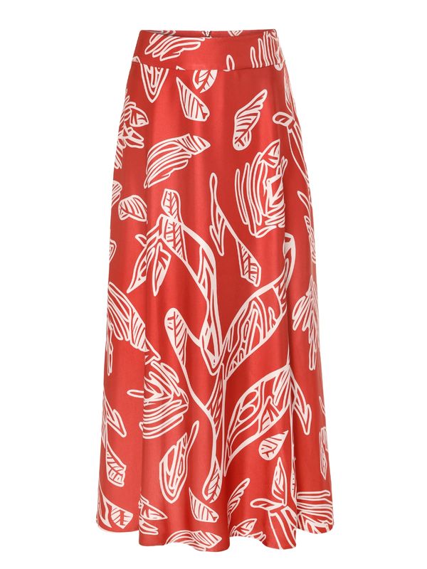 TATUUM TATUUM Suknja 'Sati'  bež / svijetlocrvena