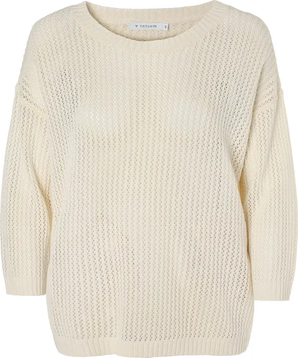 TATUUM TATUUM Sweater majica 'ARLES'  vuneno bijela