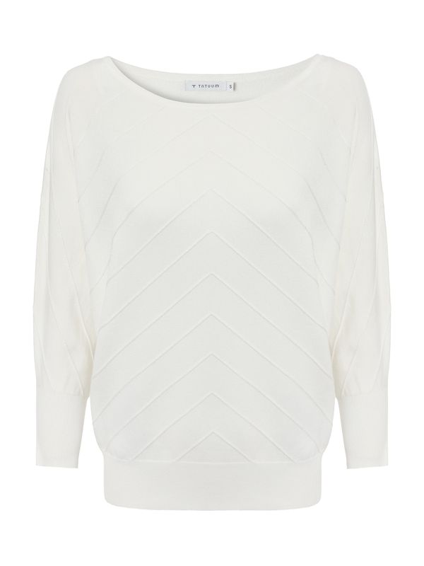 TATUUM TATUUM Sweater majica 'MIYA'  prljavo bijela