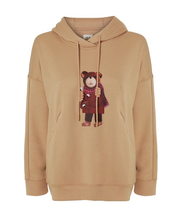 TATUUM TATUUM Sweater majica 'OLGA'  pijesak / smeđa / tamno crvena