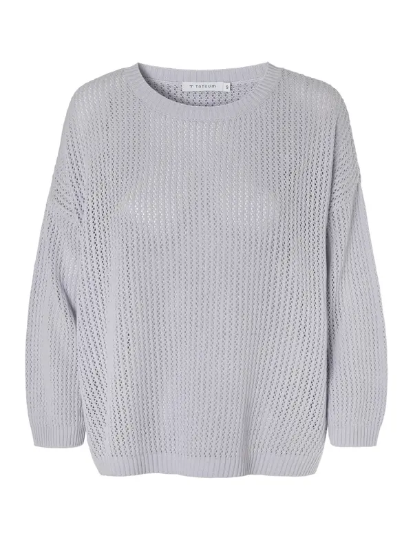 TATUUM TATUUM Sweater majica  siva / ljubičasto plava / svijetloljubičasta