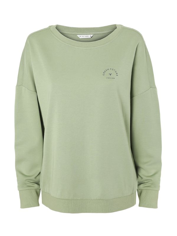 TATUUM TATUUM Sweater majica 'YOLANDA'  morsko plava / svijetlozelena