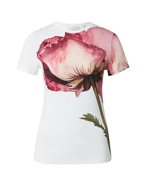Ted Baker Ted Baker Majica 'OBREY'  ecru/prljavo bijela / tamno zelena / roza / tamno roza