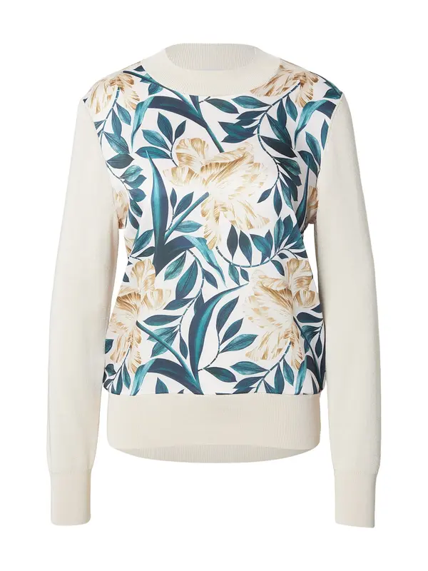 Ted Baker Ted Baker Pulover 'MERRNI'  boja slonovače / višnja / smaragdno zelena / žad