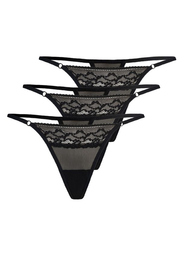 TEYLI TEYLI Tanga gaćice 'Erori'  crna