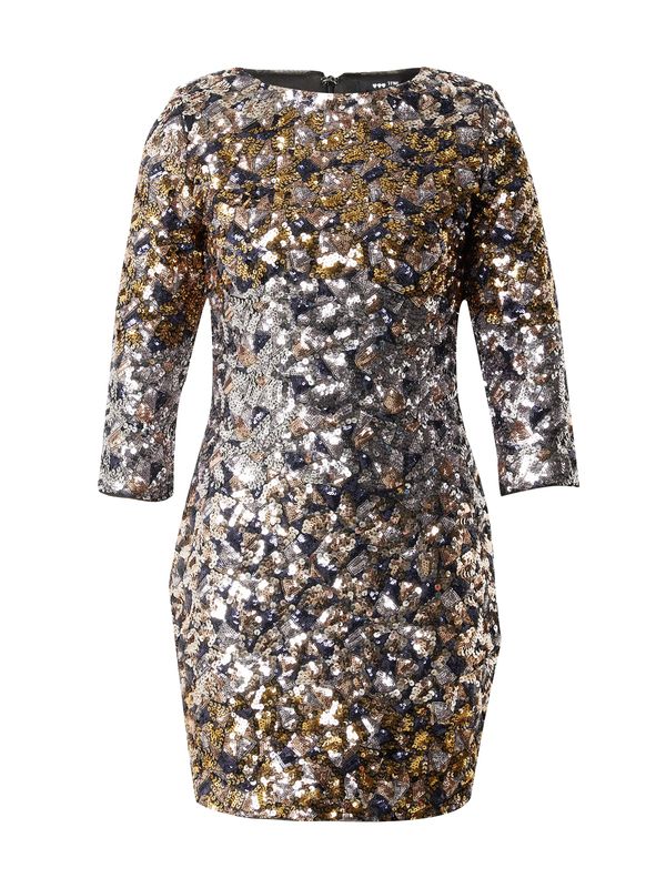 TFNC TFNC Koktel haljina 'PARIS'  mornarsko plava / zlatna / srebro