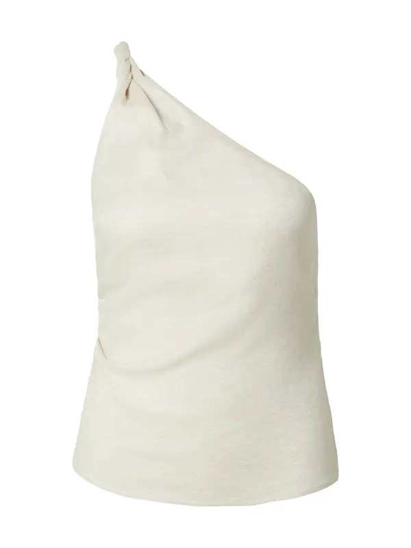 The Base Theory The Base Theory Top 'TWISTED LINEN TOP'  bež