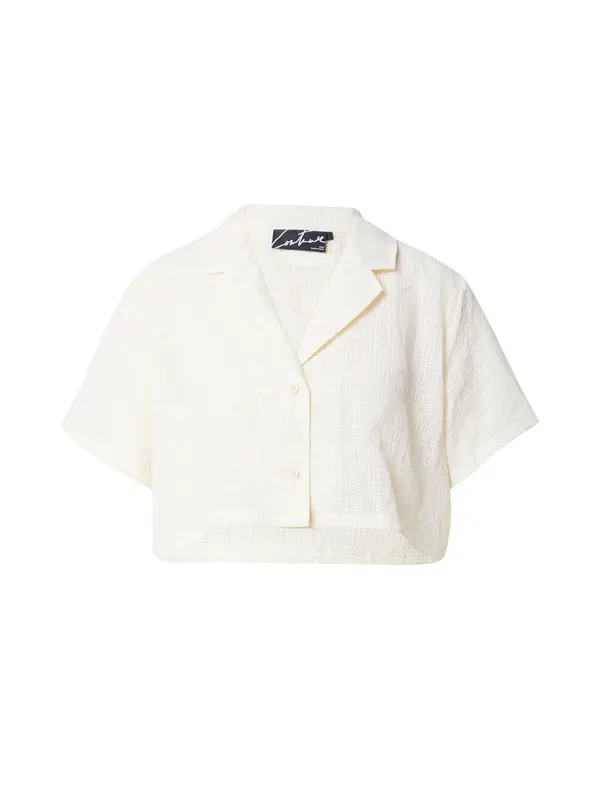 The Couture Club The Couture Club Bluza  pastelno žuta / bijela