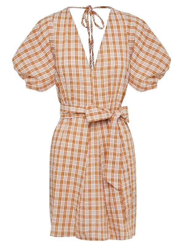 The Fated The Fated Haljina 'AIDEN'  bež / smeđa / narančasta