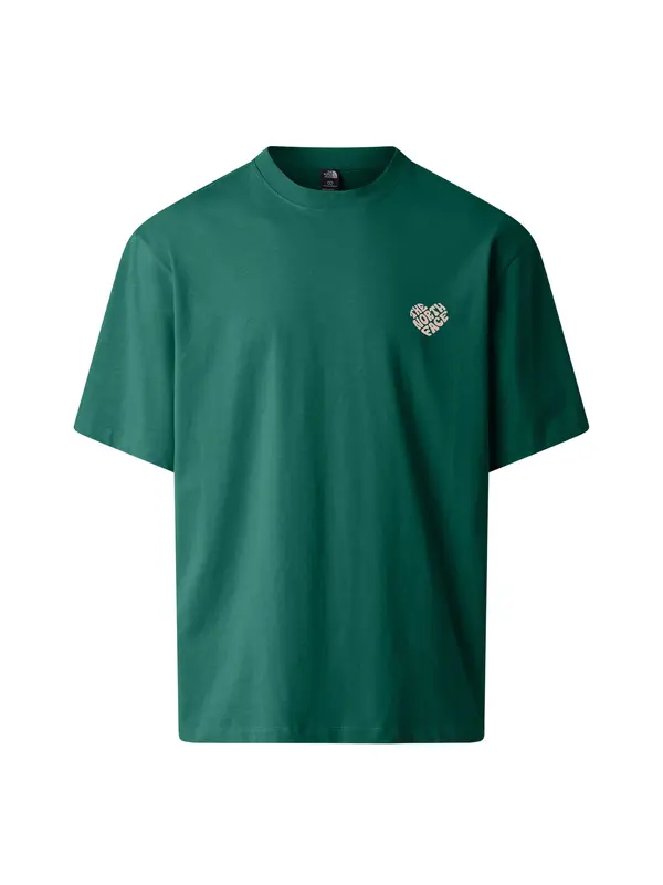 THE NORTH FACE THE NORTH FACE Majica 'Brand Proud'  tamno zelena / puder roza