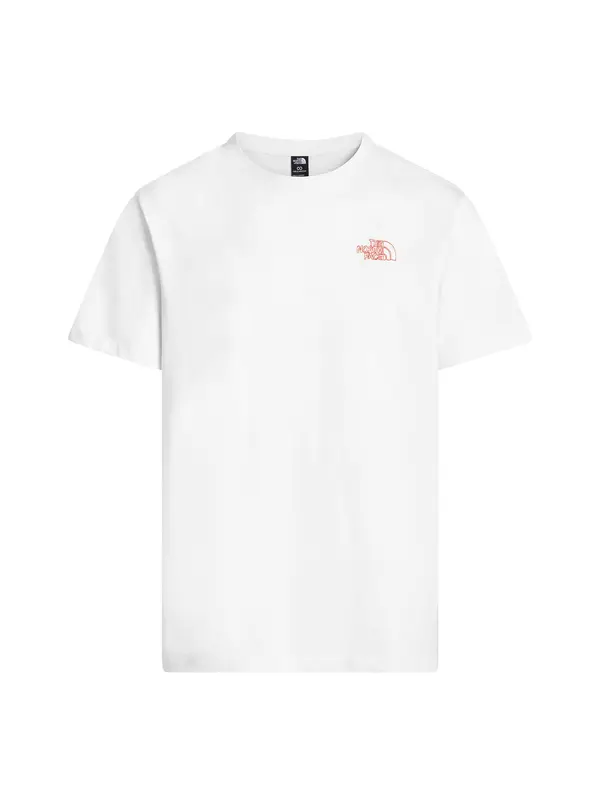 THE NORTH FACE THE NORTH FACE Majica 'Flower Scribble'  travnato zelena / trešnja crvena / bijela