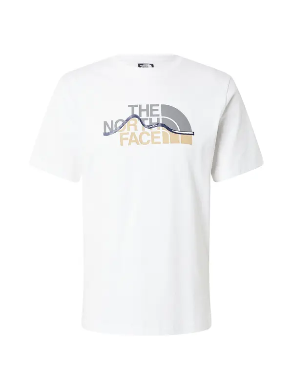 THE NORTH FACE THE NORTH FACE Majica 'Mountain Line'  bež / tamno plava / siva / bijela