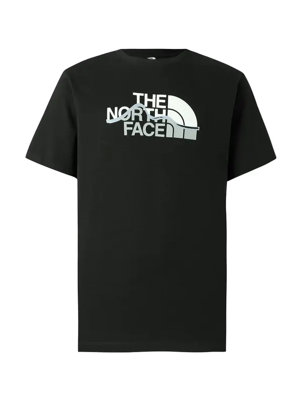 THE NORTH FACE THE NORTH FACE Majica 'Mountain Line'  opal / crna / bijela