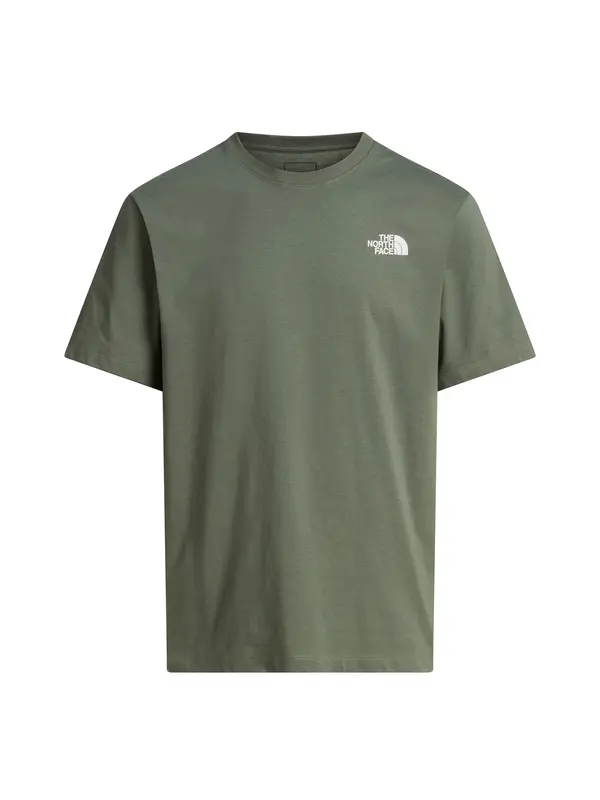 THE NORTH FACE THE NORTH FACE Majica 'Mountain Sketch'  tamno zelena / bijela