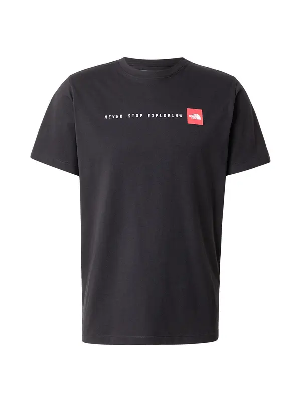 THE NORTH FACE THE NORTH FACE Majica 'NEVER STOP EXPLORING'  crvena / crna / bijela