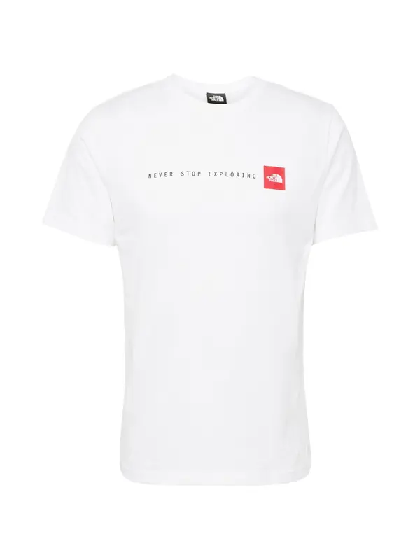 THE NORTH FACE THE NORTH FACE Majica 'Never Stop Exploring'  crvena / crna / bijela
