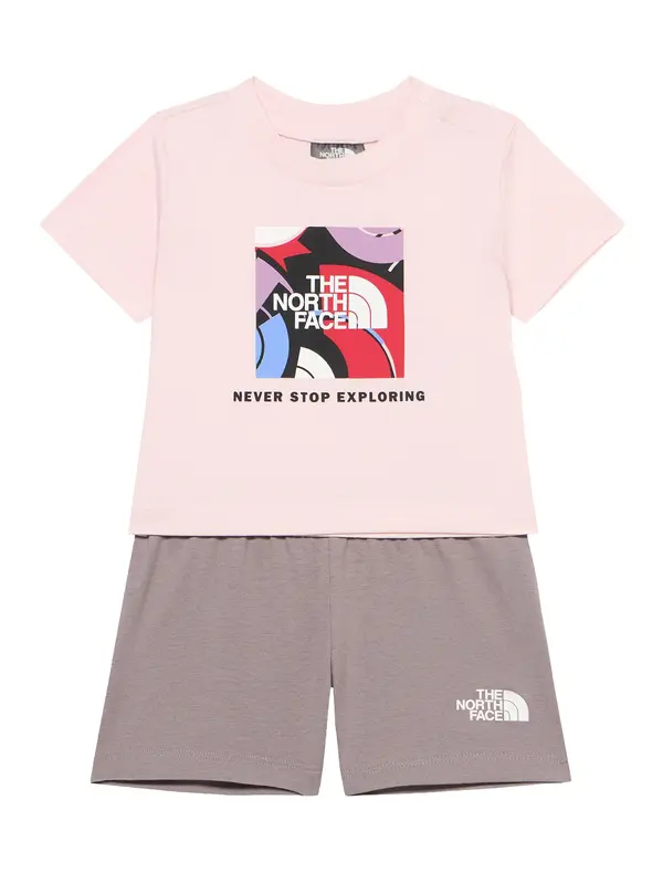 THE NORTH FACE THE NORTH FACE Odjeća za vježbanje 'BOX PLAY'  taupe siva / prljavo roza / crvena / bijela