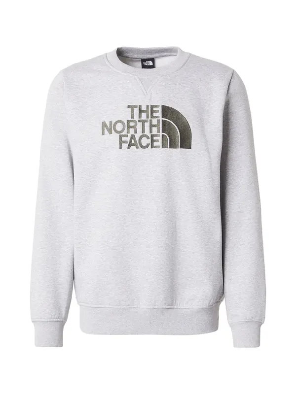 THE NORTH FACE THE NORTH FACE Sweater majica 'DREW PEAK'  svijetlosiva / maslinasta