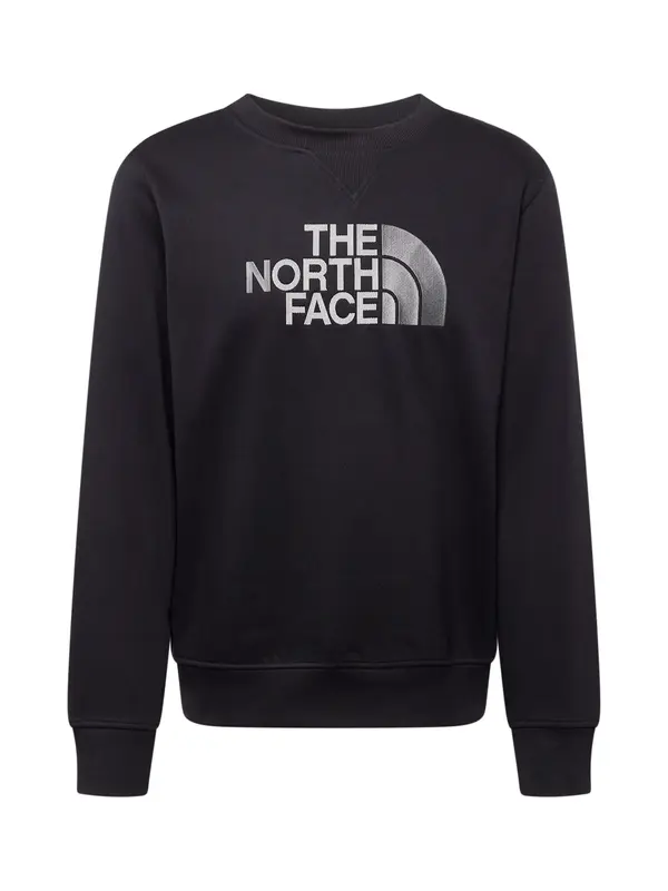 THE NORTH FACE THE NORTH FACE Sweater majica 'Drew Peak'  tamo siva / crna