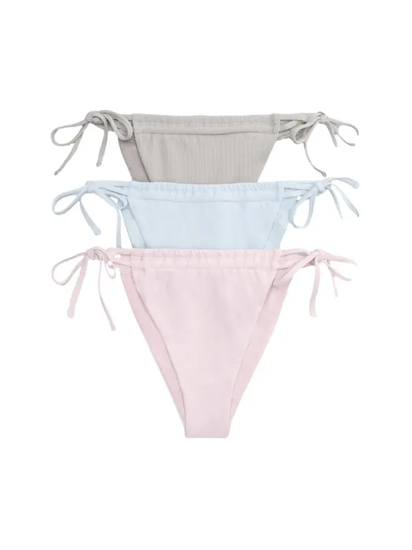 The Set The Set Bikini donji dio  pastelno plava / siva / pastelno roza