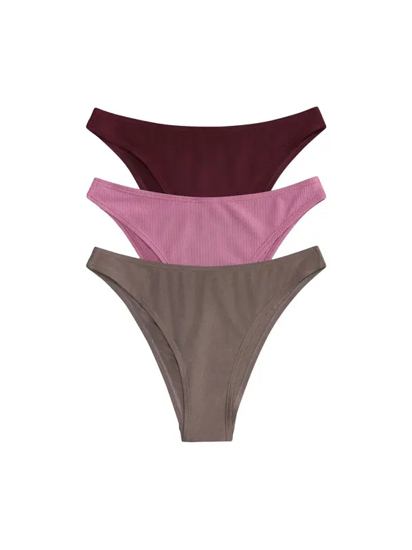 The Set The Set Bikini donji dio  taupe siva / roza / boja vina